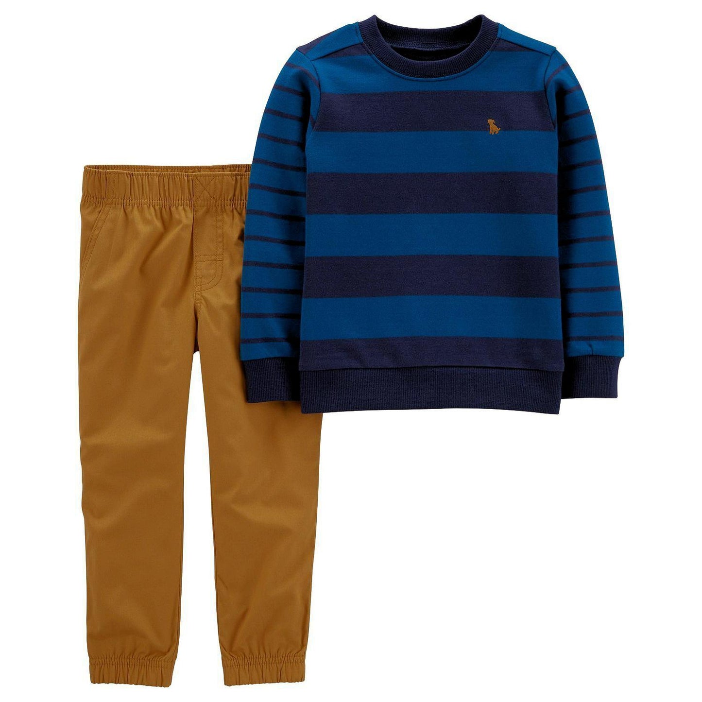 Carter's Boy's 2 Piece Long Sleeve French Terry Shirt & Pants 12M