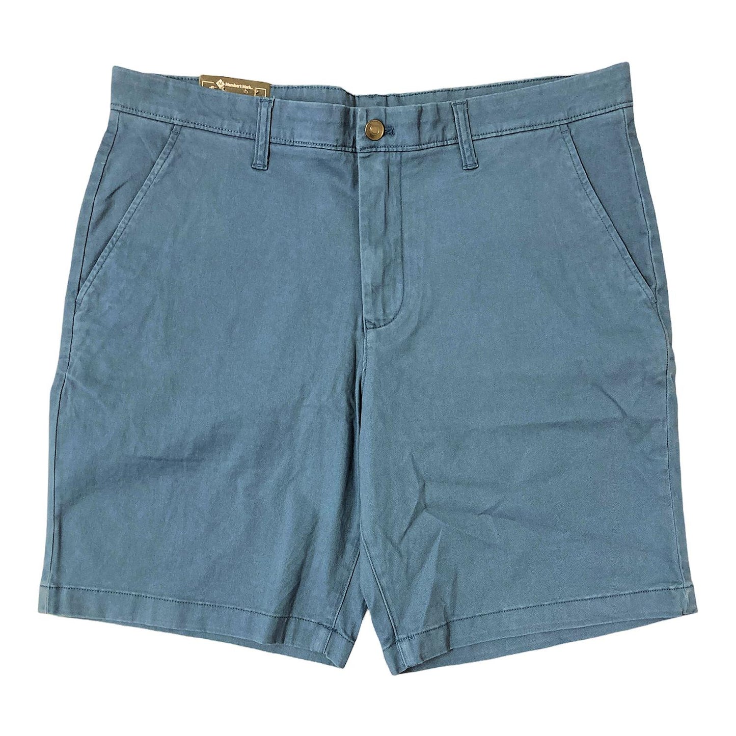 Member's Mark Regular Fit Everyday Flat Front Short Blue 40