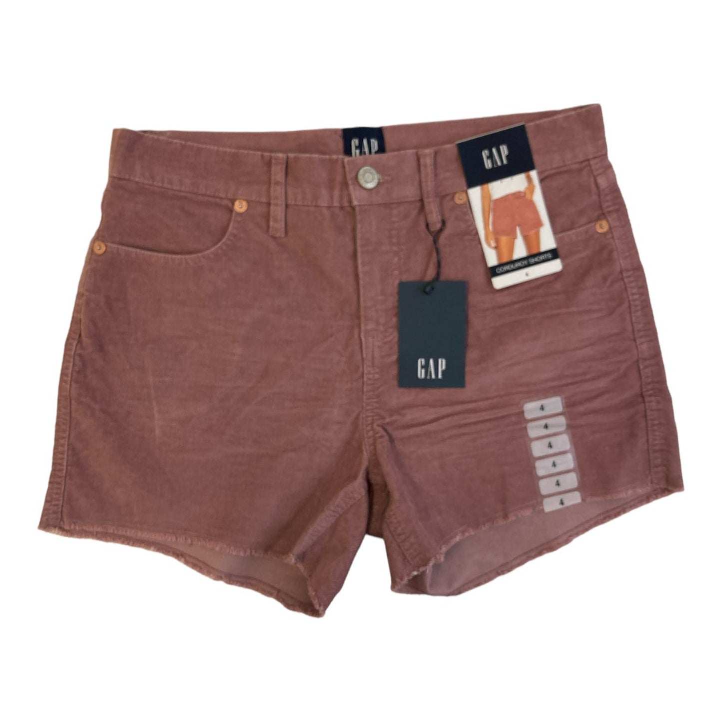 GAP Women's Frayed Hem 4" Inseam Corduroy Shorts