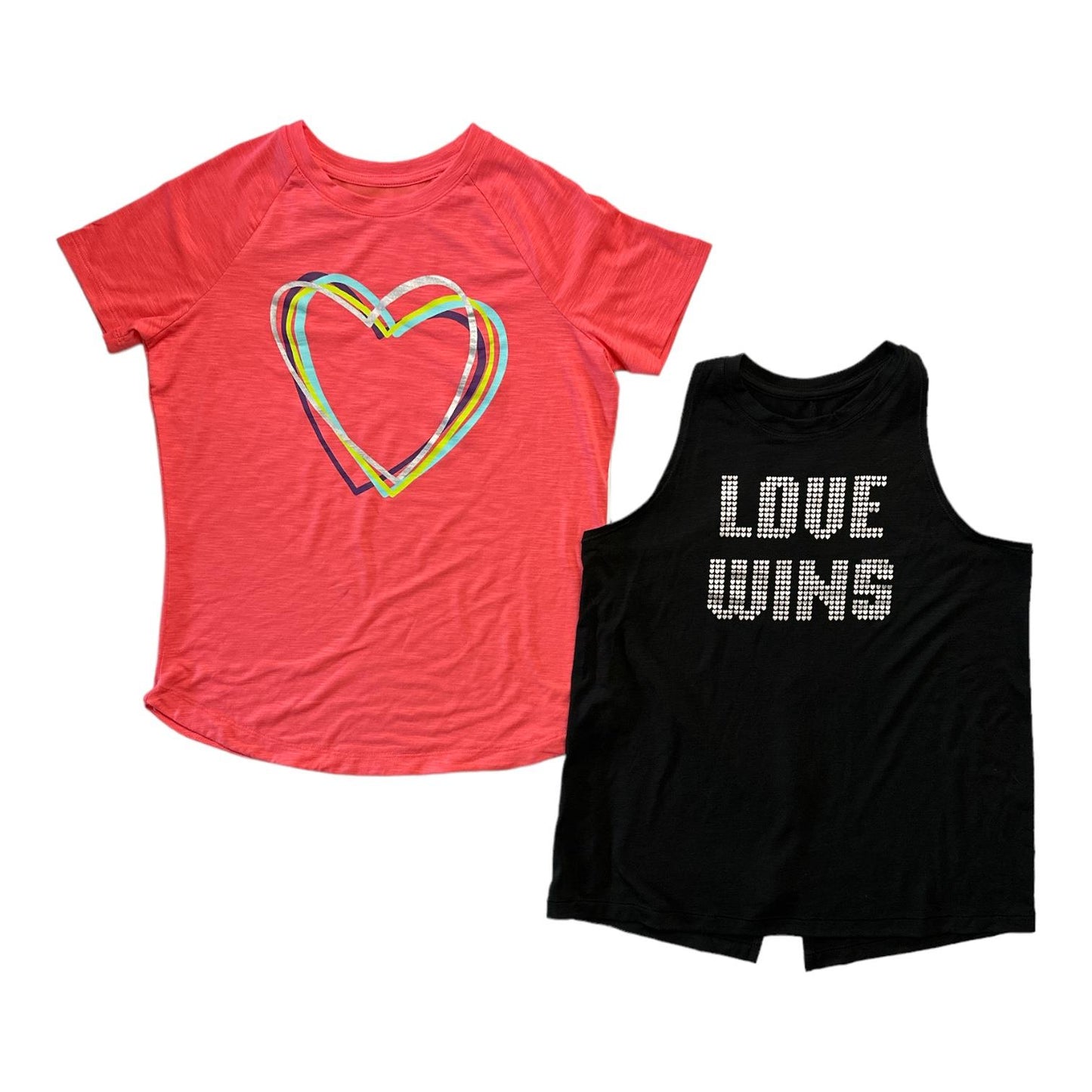 Member's Mark Girl's 2-Pack Moisture Wicking Lightweight Tank and Tee
