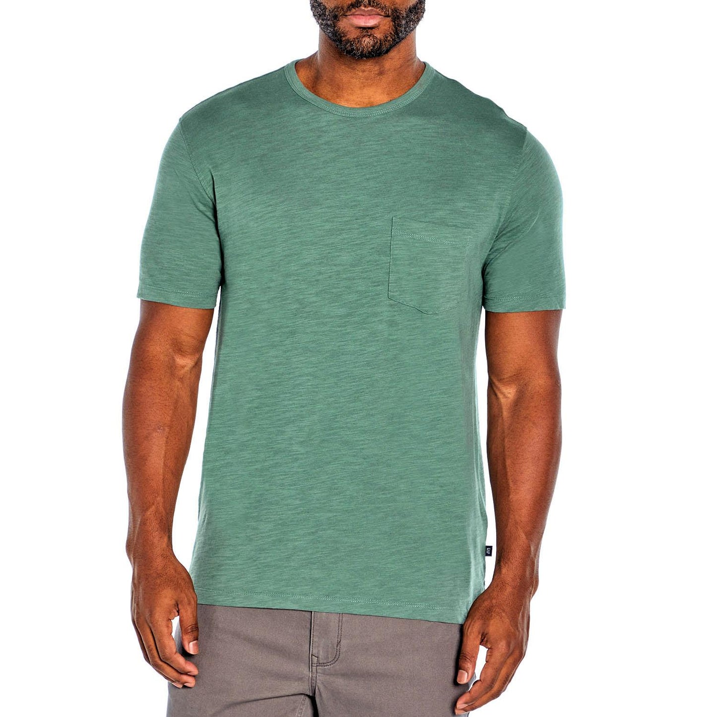 GAP Men's Crew Neck Short Sleeve Pocketed Slub T-Shirt
