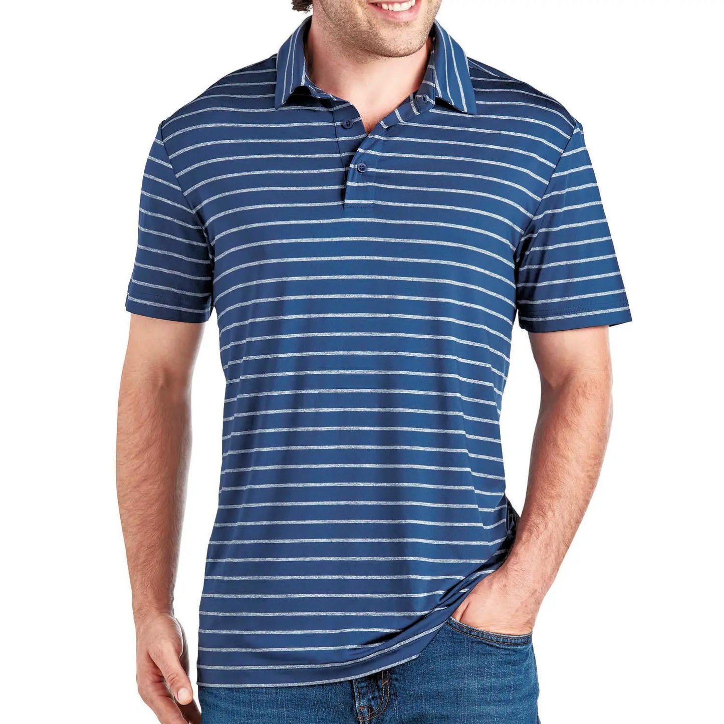 Member's Mark Men's Stretch Active Performance Moisture Wicking Polo Shirt