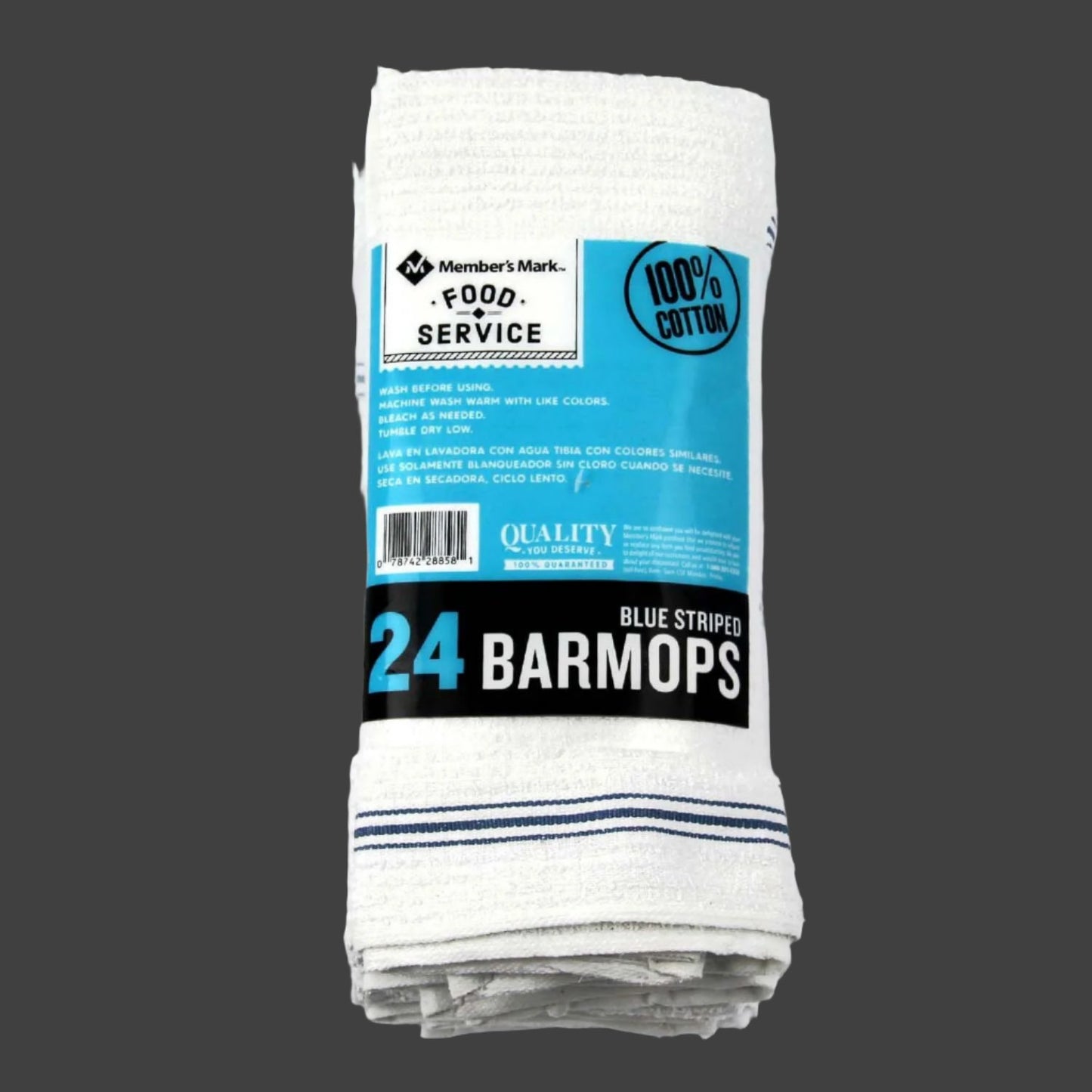 Member's Mark Cotton Bar Mop Towels, 16" x 19", 24 ct 100% Cotton