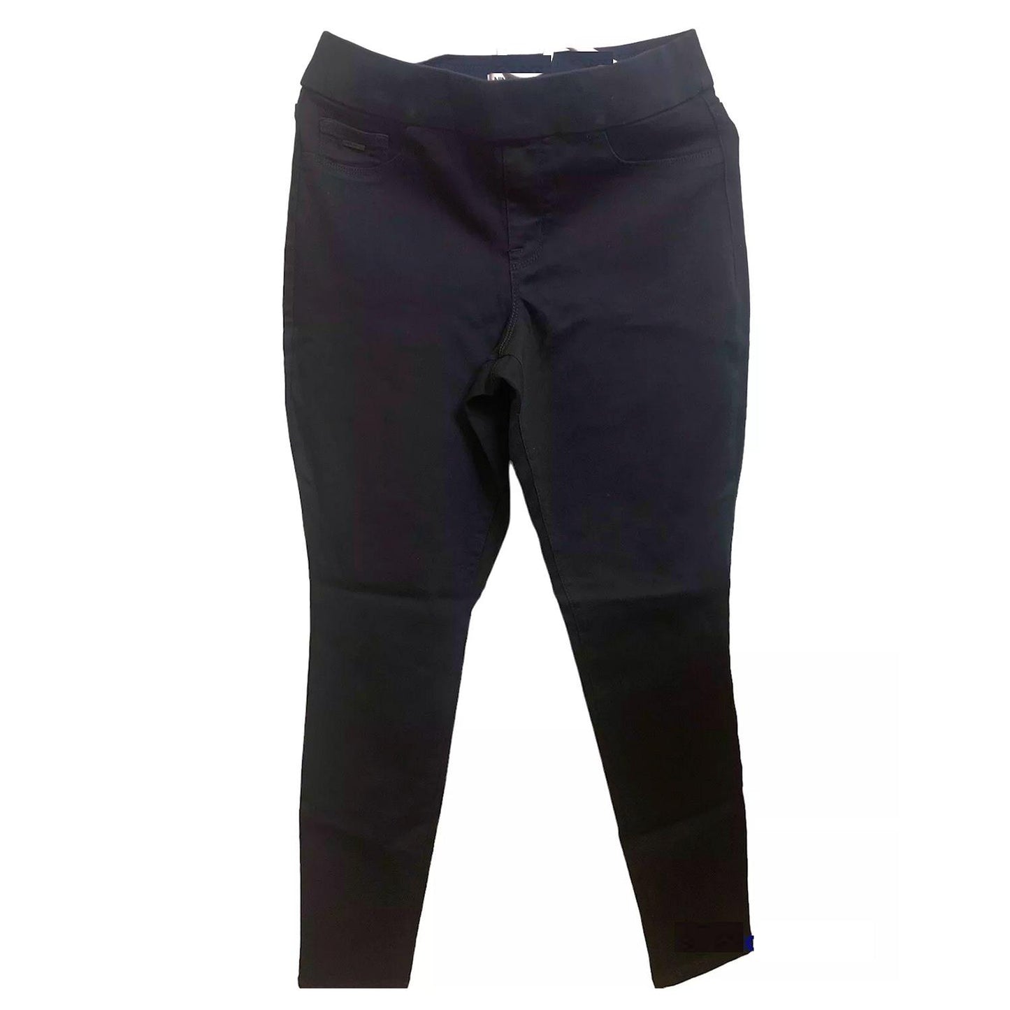 Nine West Jeans, Heidi Pull-On Skinny Pants - Yoga Stretch Denim (Black Rinse, 12)