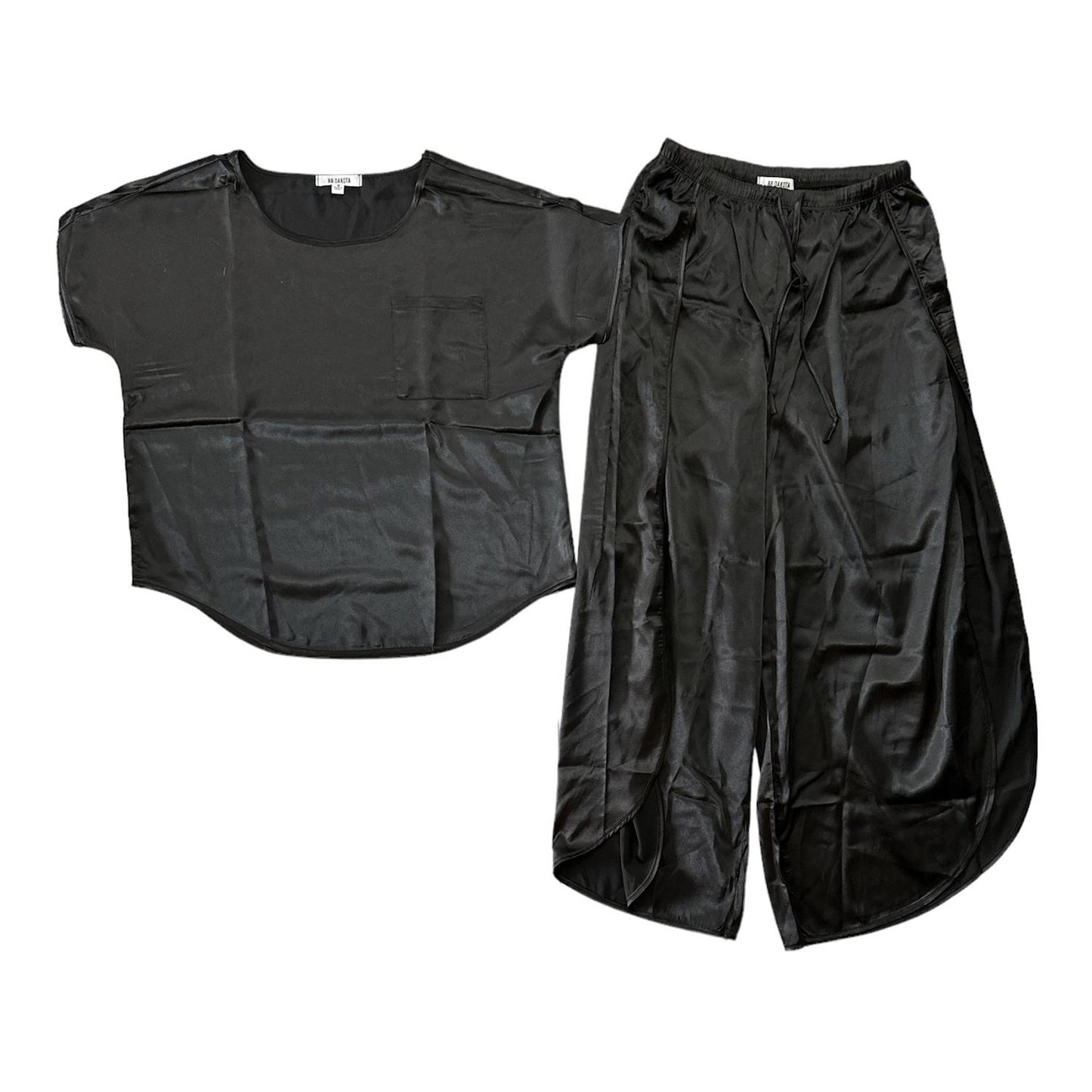 BB Dakota Steve Madden 2 Piece Silky Satin Lounge Set
