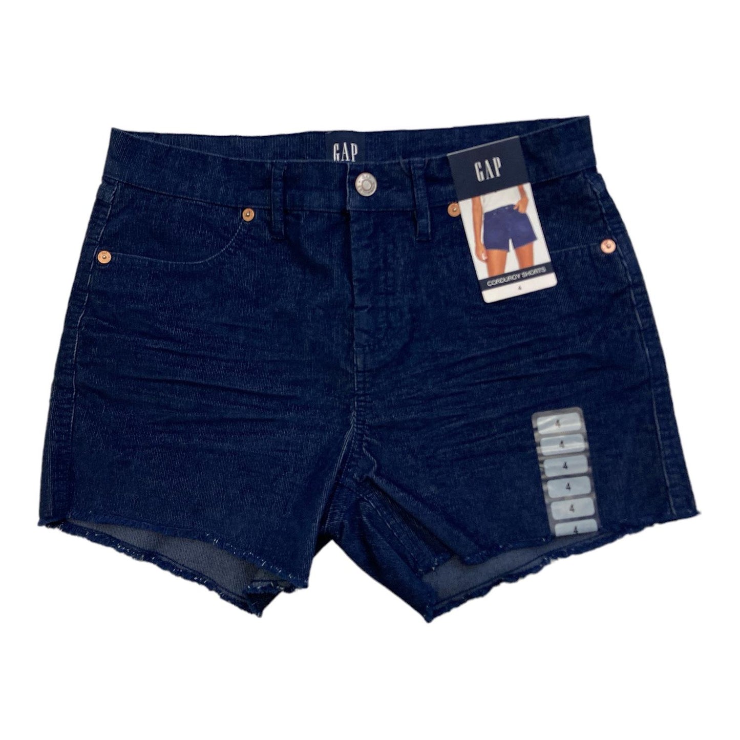 GAP Women's Frayed Hem 4" Inseam Corduroy Shorts