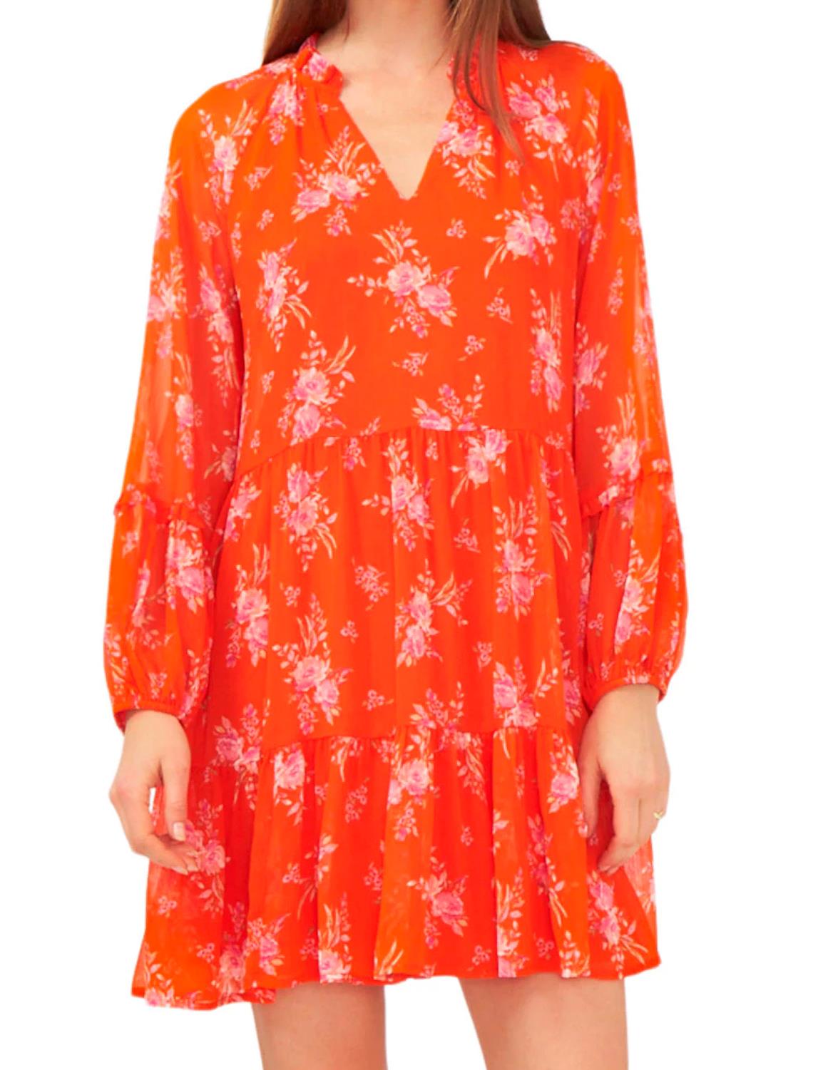 Vince Camuto Women's Lightweight Three Tier Mini Fashion Dress