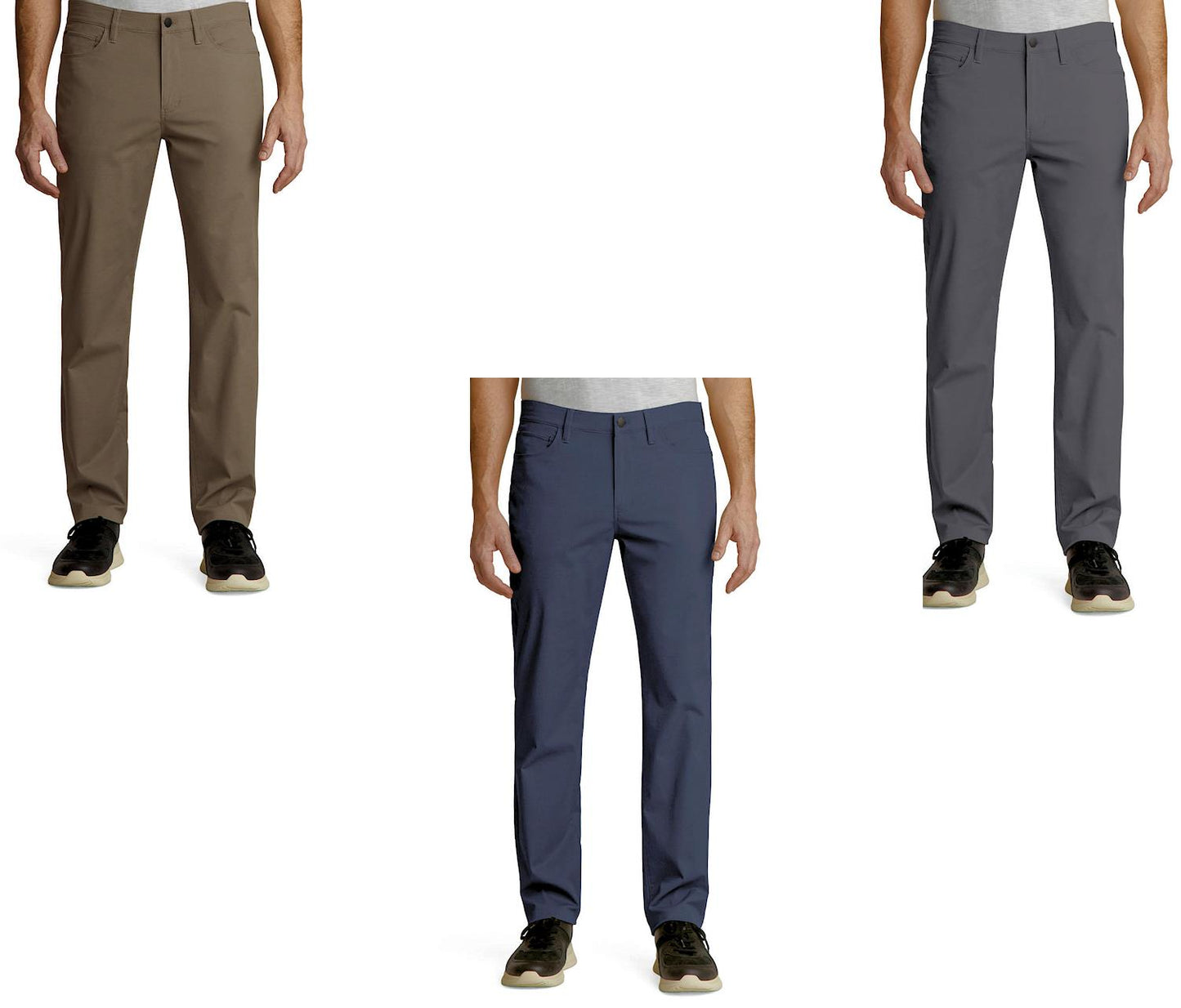 Weatherproof Men's Stretch Twill Straight Leg 5 Pocket Tech Pant
