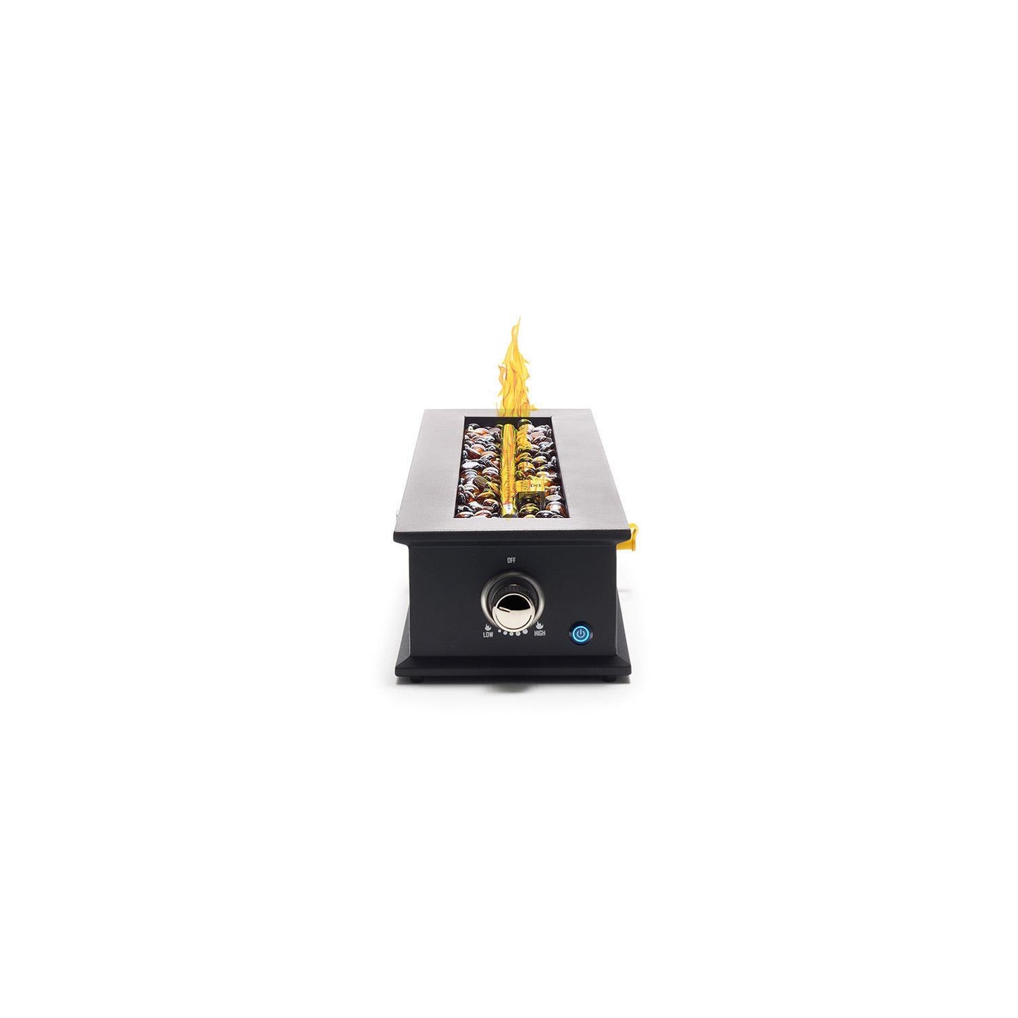 UKIAH Loom Music Fire Pit Table with Stainless Steel Linear Burner
