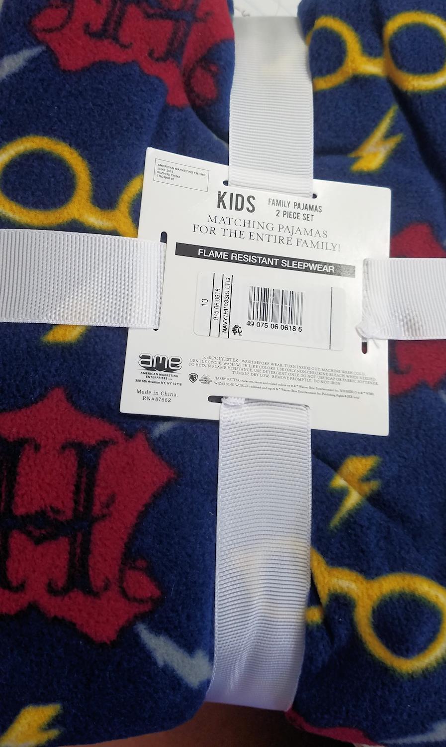 Kids' Harry Potter "I Solemnly Swear" Pajama Set Navy Size 10