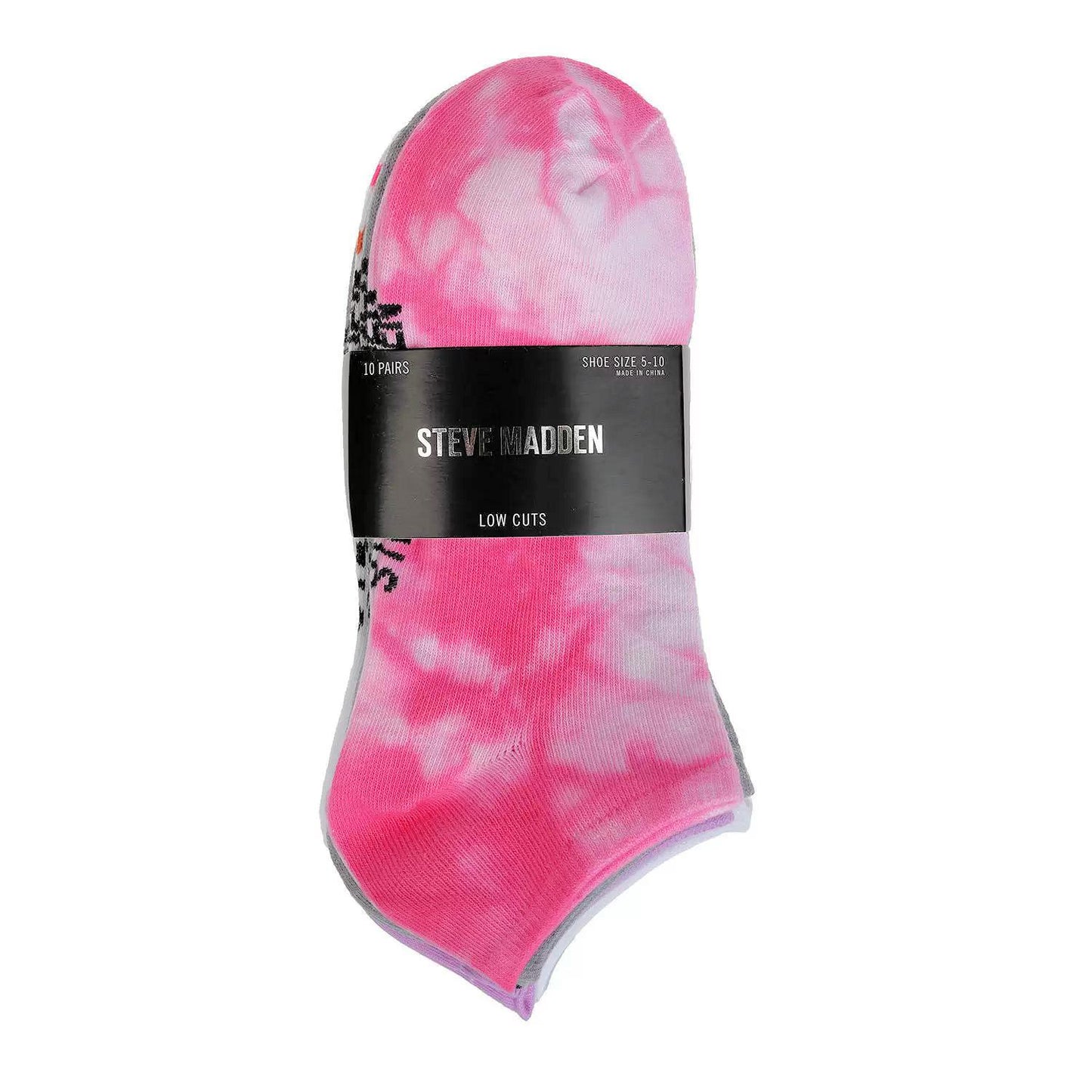 Steve Madden Women's Low Cut Socks 10 Pairs Novelty Styles