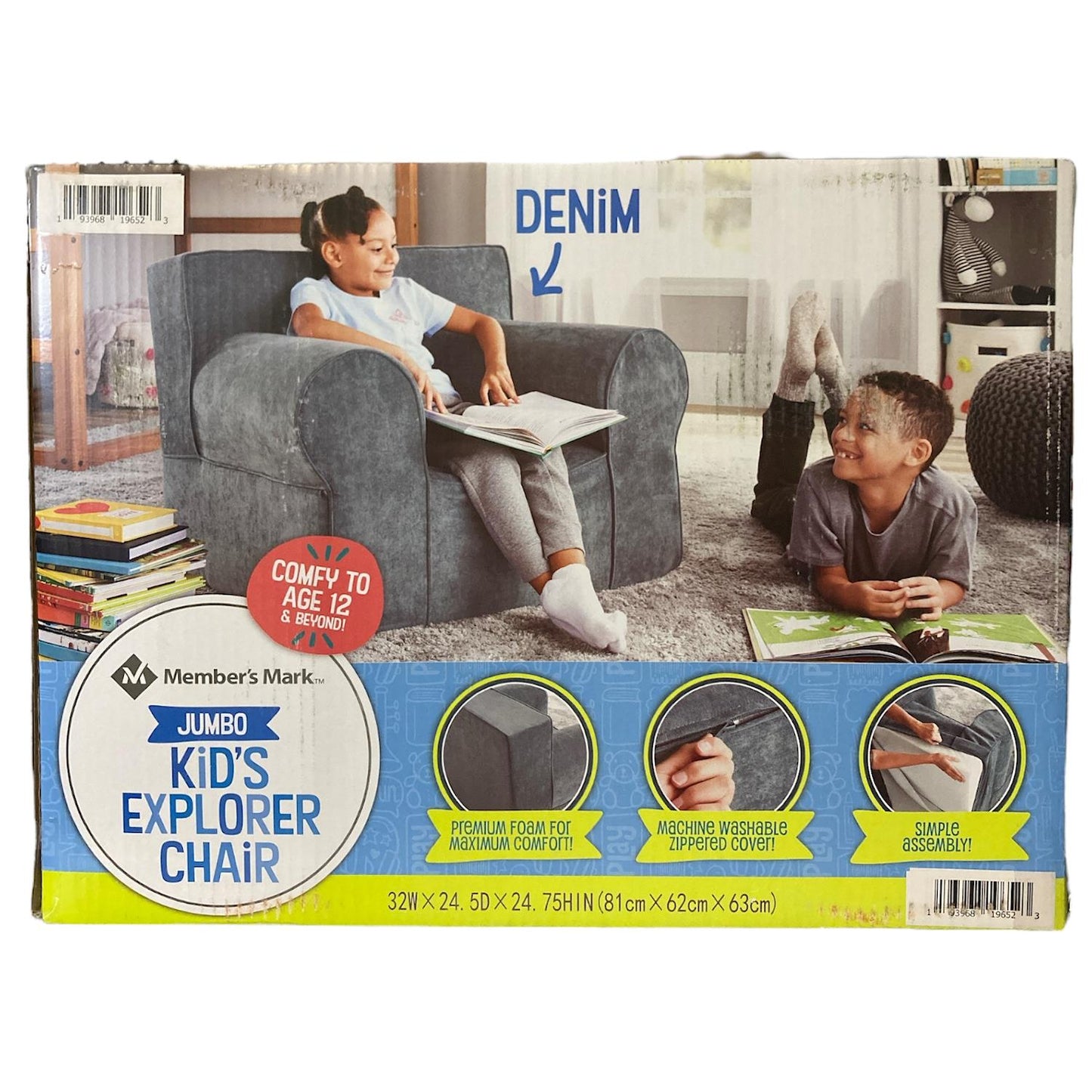 Member's Mark Jumbo Kids' Explorer Chair Choose Color