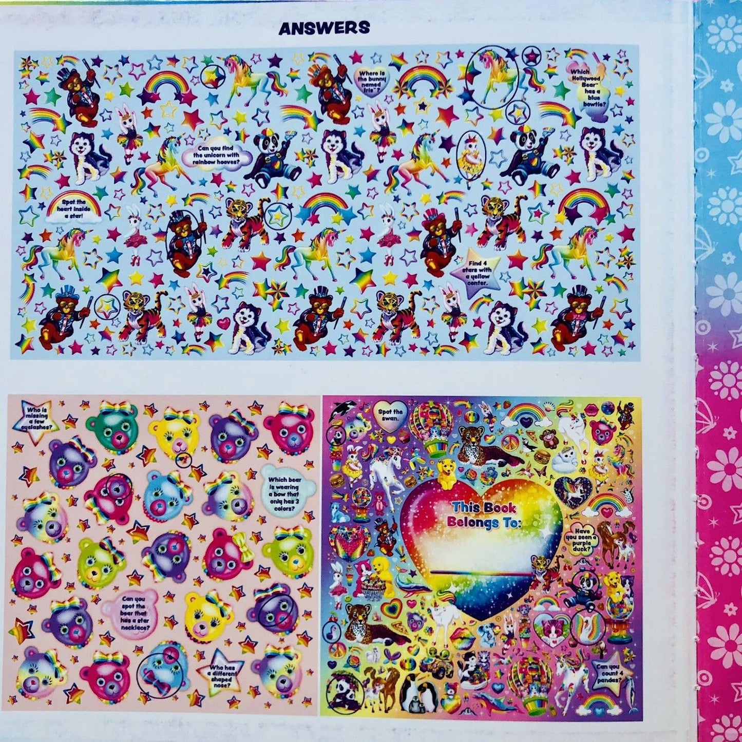 Lisa Frank Puzzle Game Book - Lisa Frank Puzzle Pictures, Hidden Pictures, Lisa Frank Find It Fun