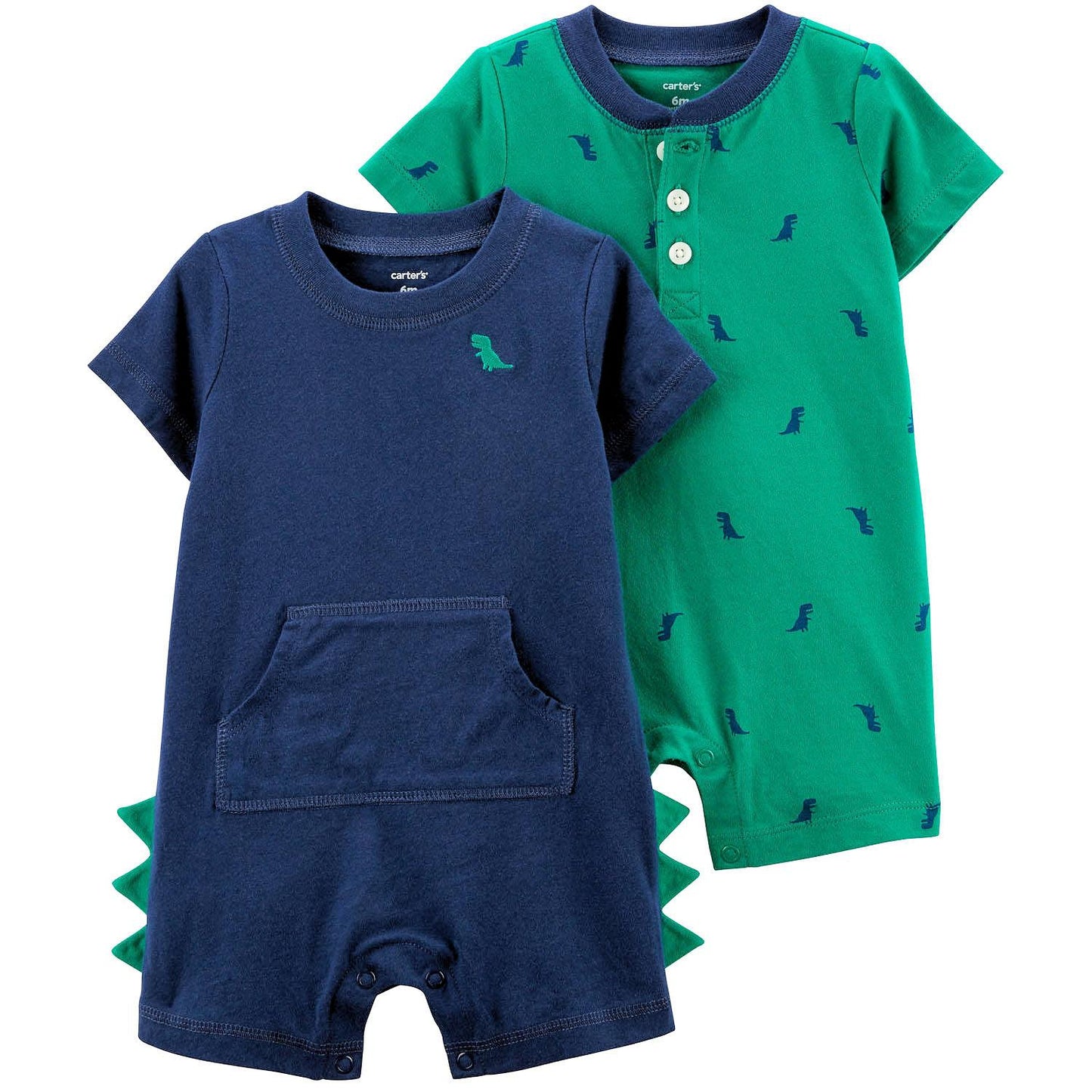 Carter's Baby Boys 2 Pack Cotton Rompers Choose Theme Sizes