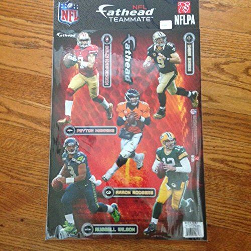 Quarterbacks Team Set Fatheads Set of 5 Vinyl Manning Rodgers Brees Wilson Kaepernick