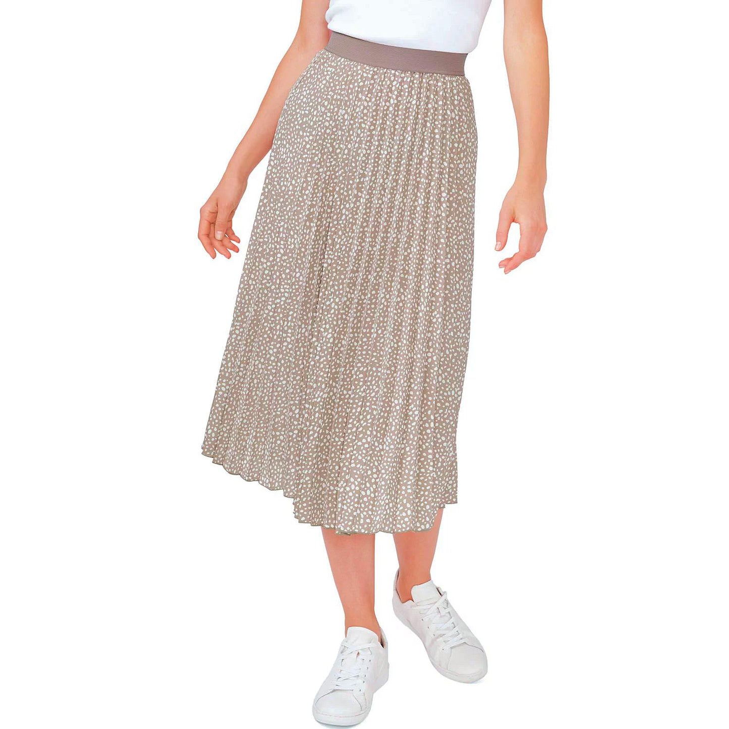Vince Camuto Trendy Elastic Waist Pleated Midi Skirt Choose Color Size