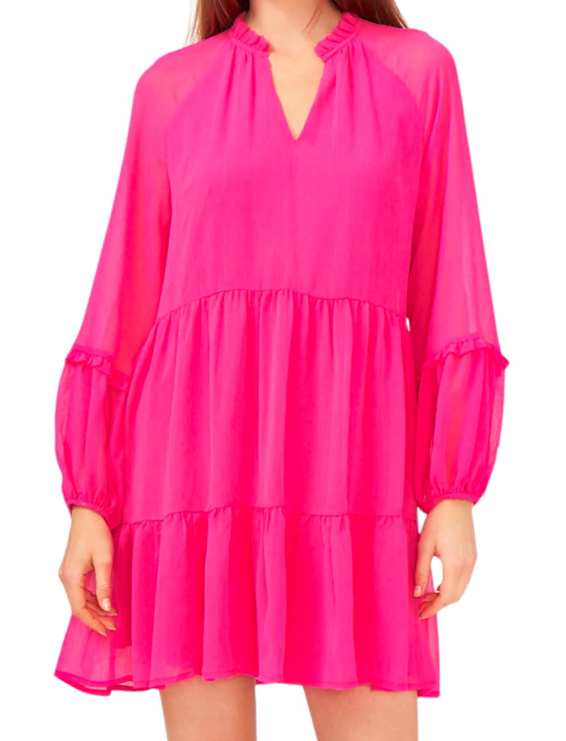 Vince Camuto Women's Lightweight Three Tier Mini Fashion Dress