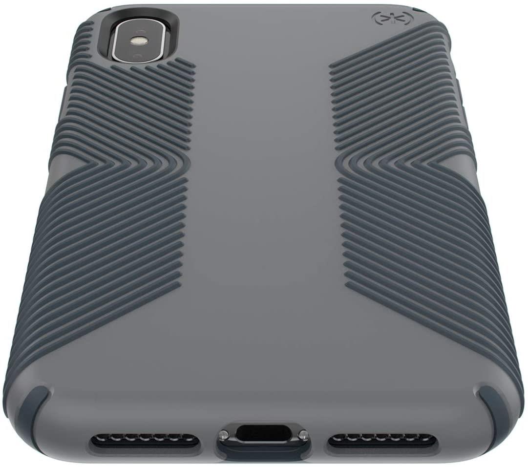 Speck Products Presidio Grip iPhone Xs Max Case, Graphite Grey/Charcoal Grey