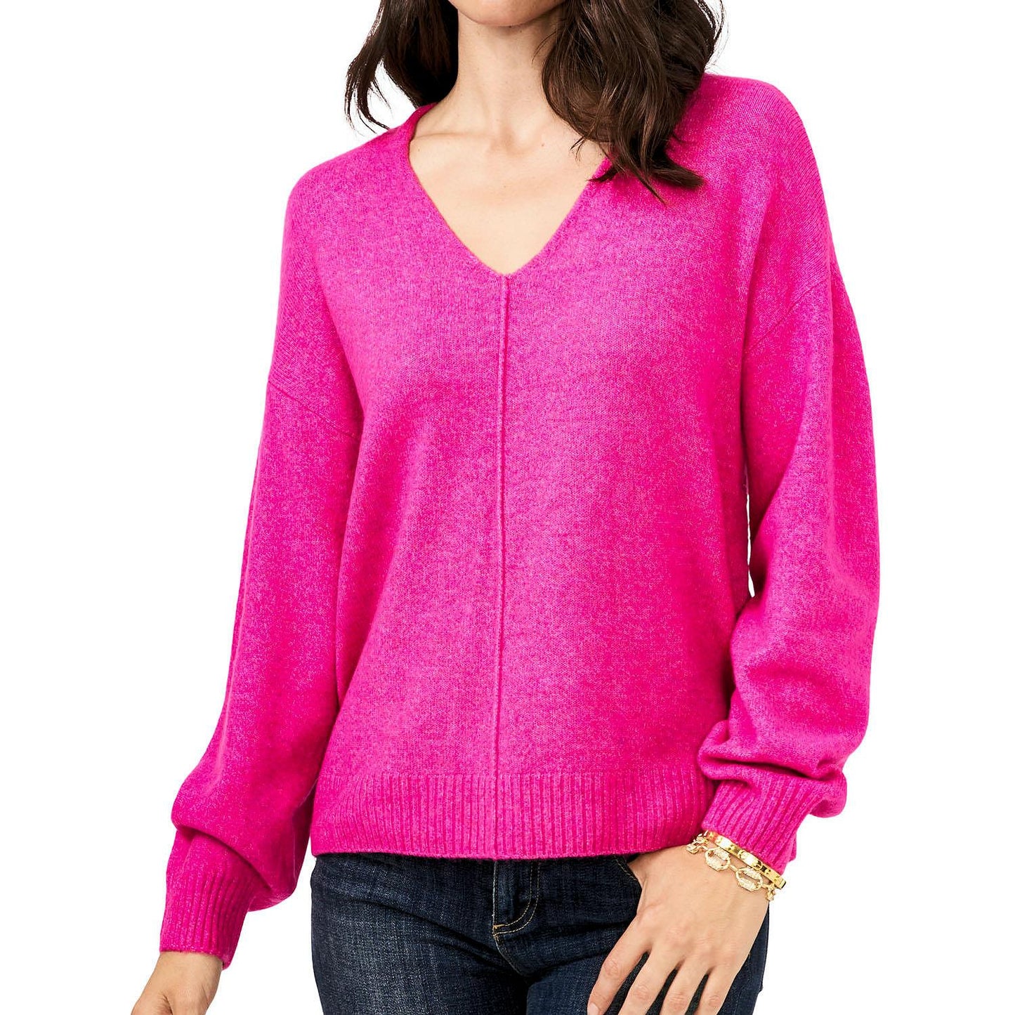 Vince Camuto Ladies V Neck Sweater Paradox Large