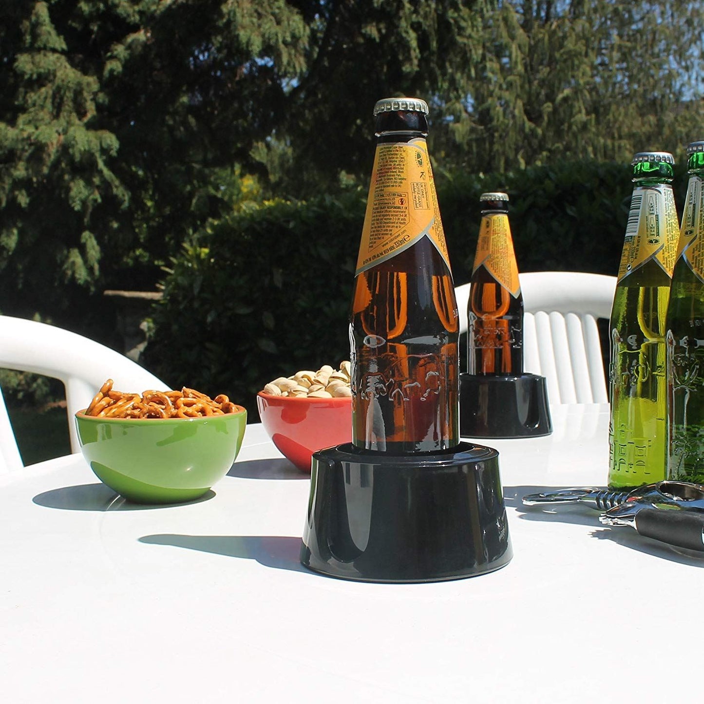 TableCoaster - The ultimate anti-spill drink holder Black or White