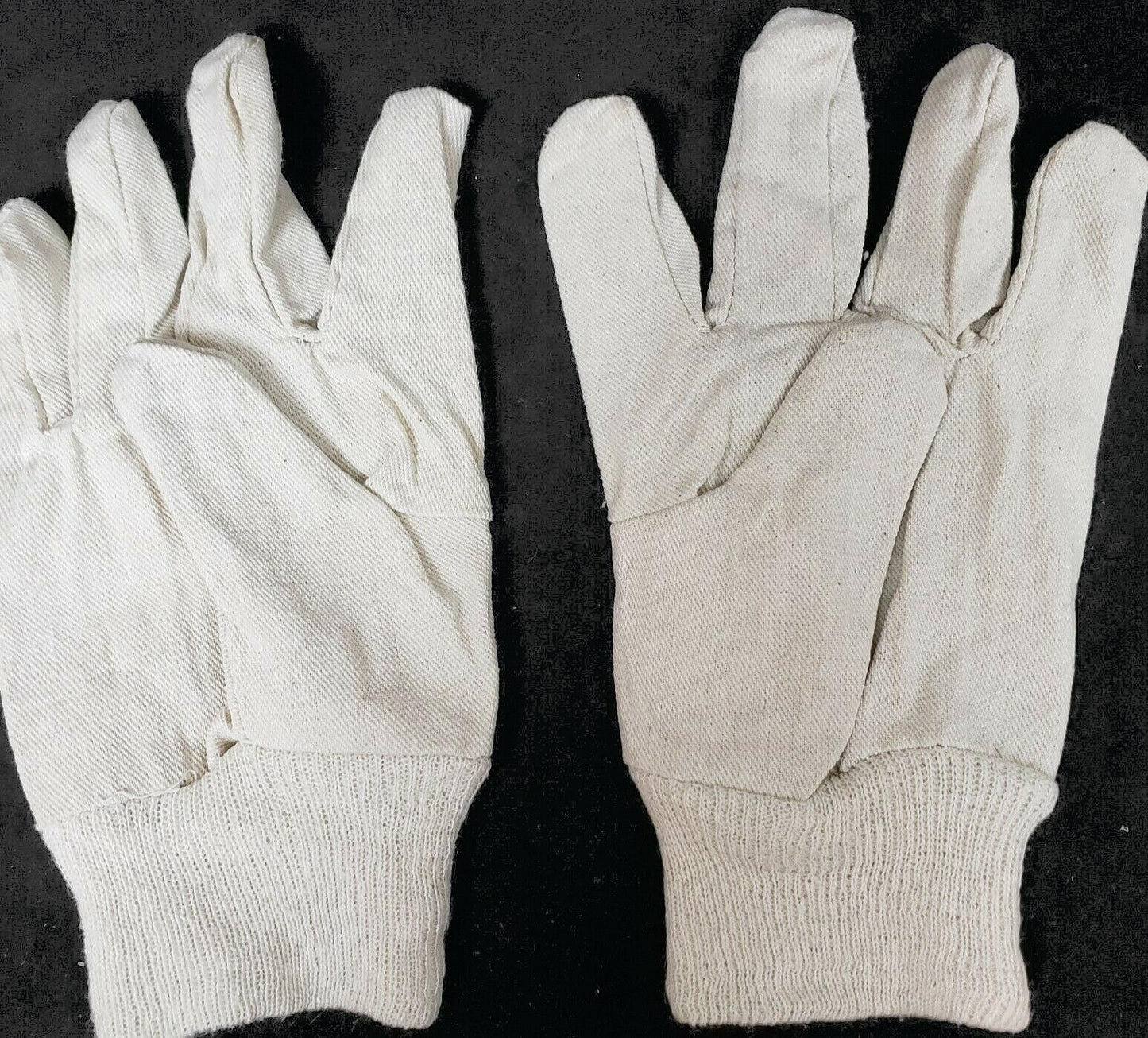 Liberty Safety Industrial Gloves 4501Q Cotton Canvas Glove, Knit Wrist, Standard Weight Mens Large 12 Pack