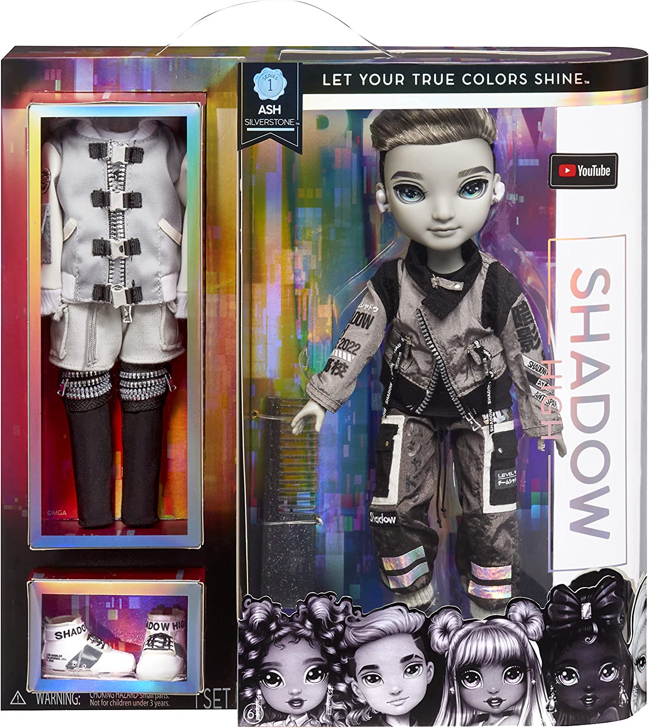 Rainbow High Shadow Series 1 Designer Outfits to Mix & Match with Accessories, Great Gift for Kids 6-12 Years Old and Collectors
