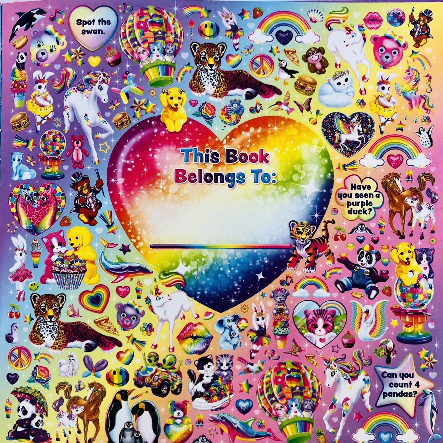 Lisa Frank Puzzle Game Book - Lisa Frank Puzzle Pictures, Hidden Pictures, Lisa Frank Find It Fun