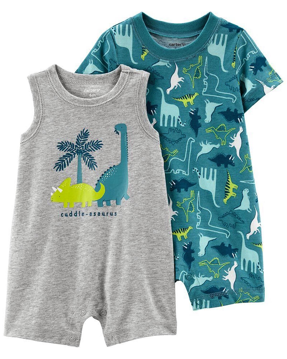 Carter's Baby Boys 2 Pack Cotton Rompers Choose Theme Sizes
