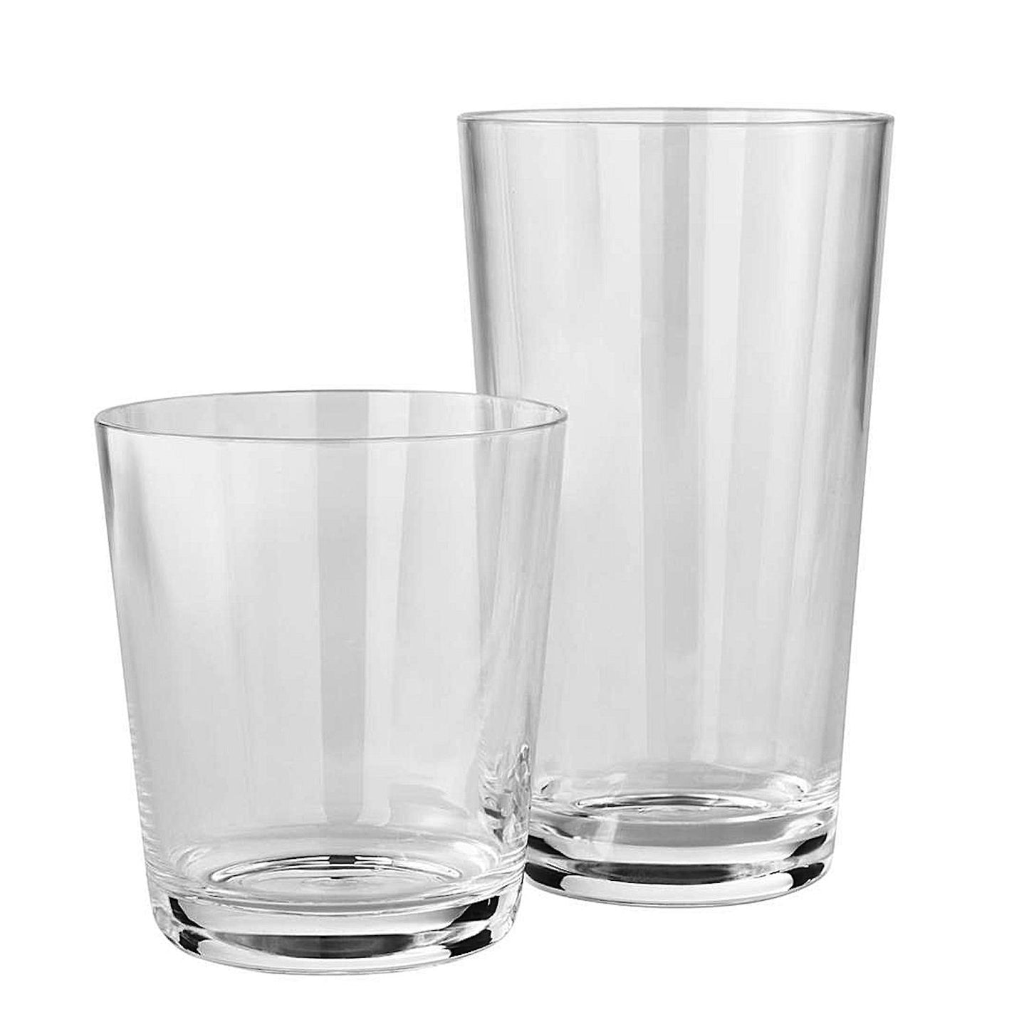 Acrylic 12 Piece Drinkware Set BPA Free 15 oz and 22 oz