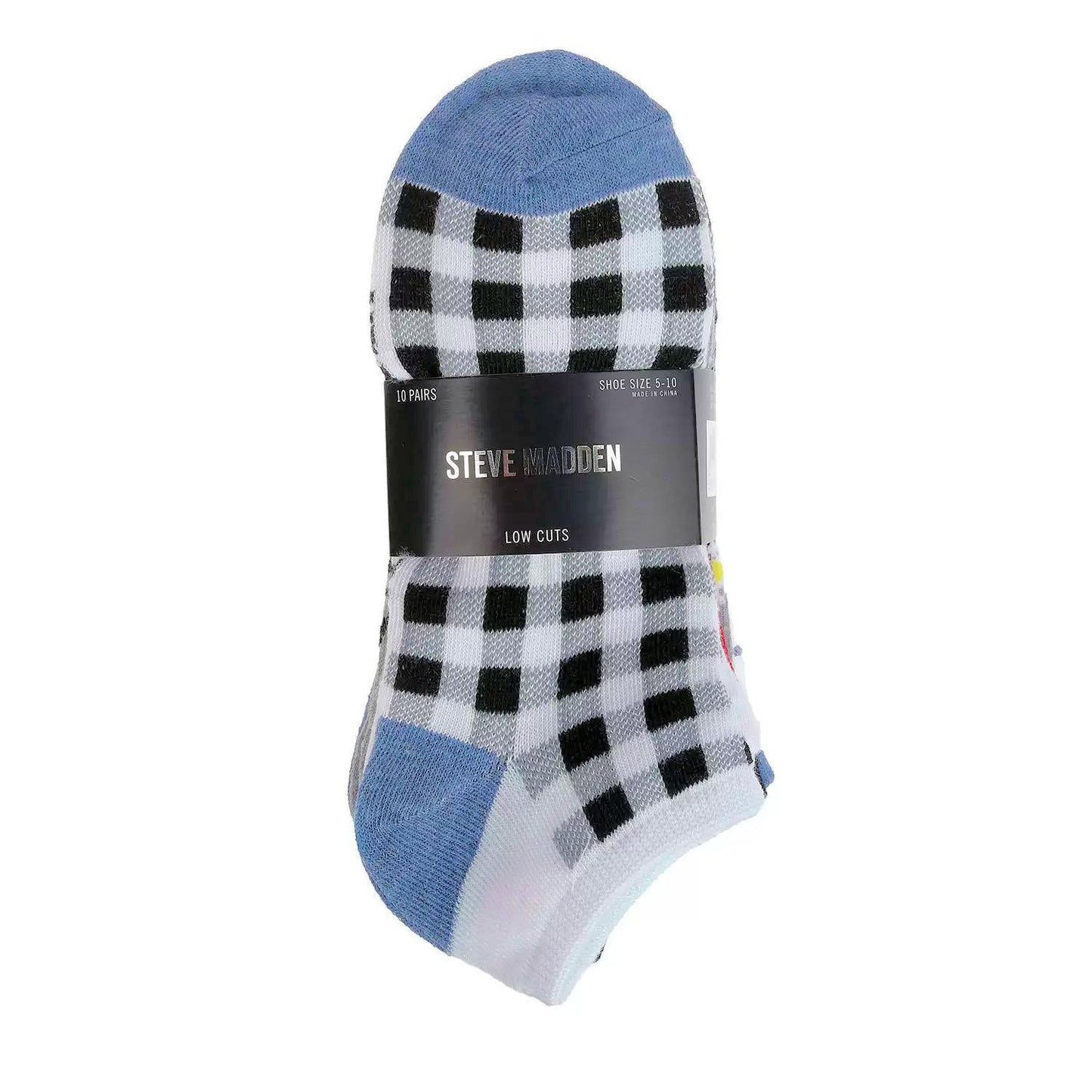 Steve Madden Women's Low Cut Socks 10 Pairs Novelty Styles