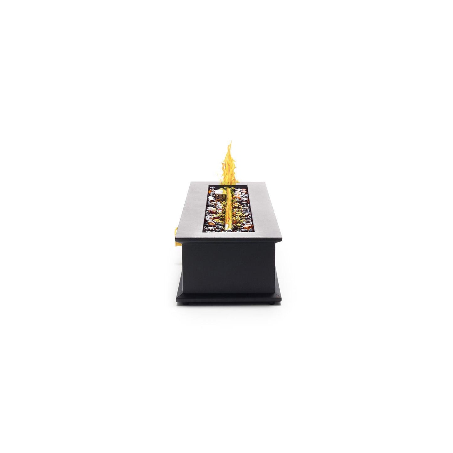 UKIAH Loom Music Fire Pit Table with Stainless Steel Linear Burner