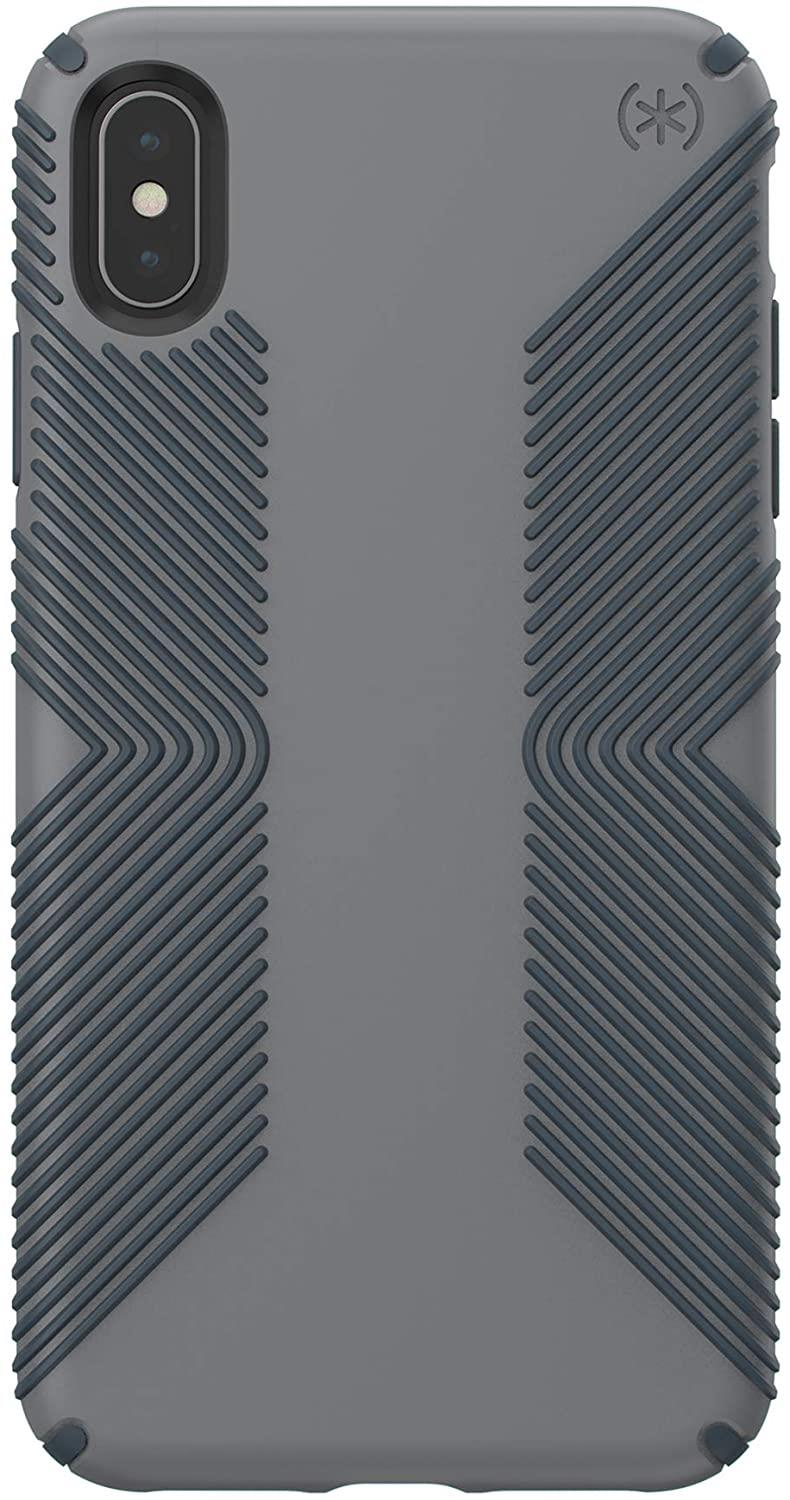Speck Products Presidio Grip iPhone Xs Max Case, Graphite Grey/Charcoal Grey