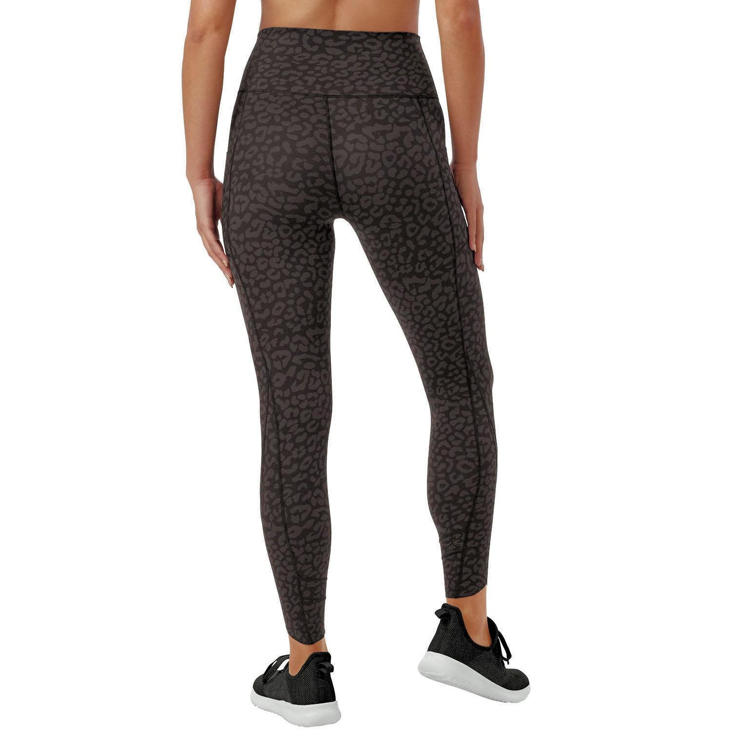 Zen Perforated Printed Hi Rise Ankle Legging with Pockets