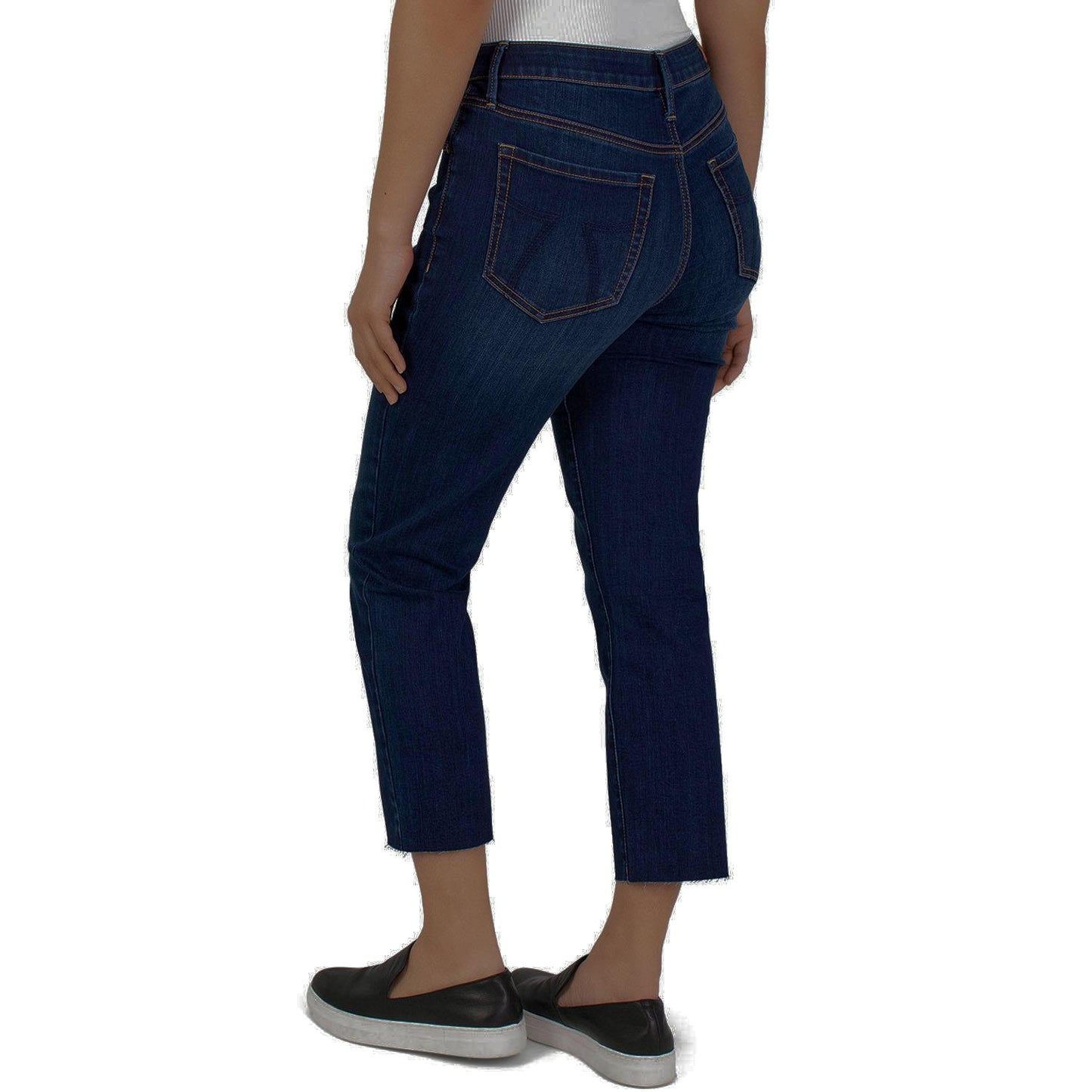 Seven7 Tummyless High Rise Slimming Tower Crop Straight Jeans