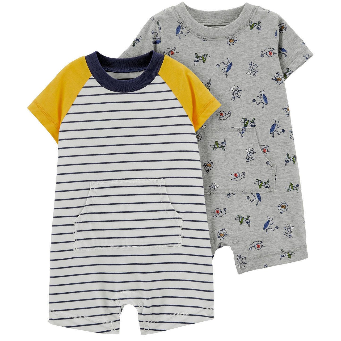 Carter's Baby Boys 2 Pack Cotton Rompers Choose Theme Sizes