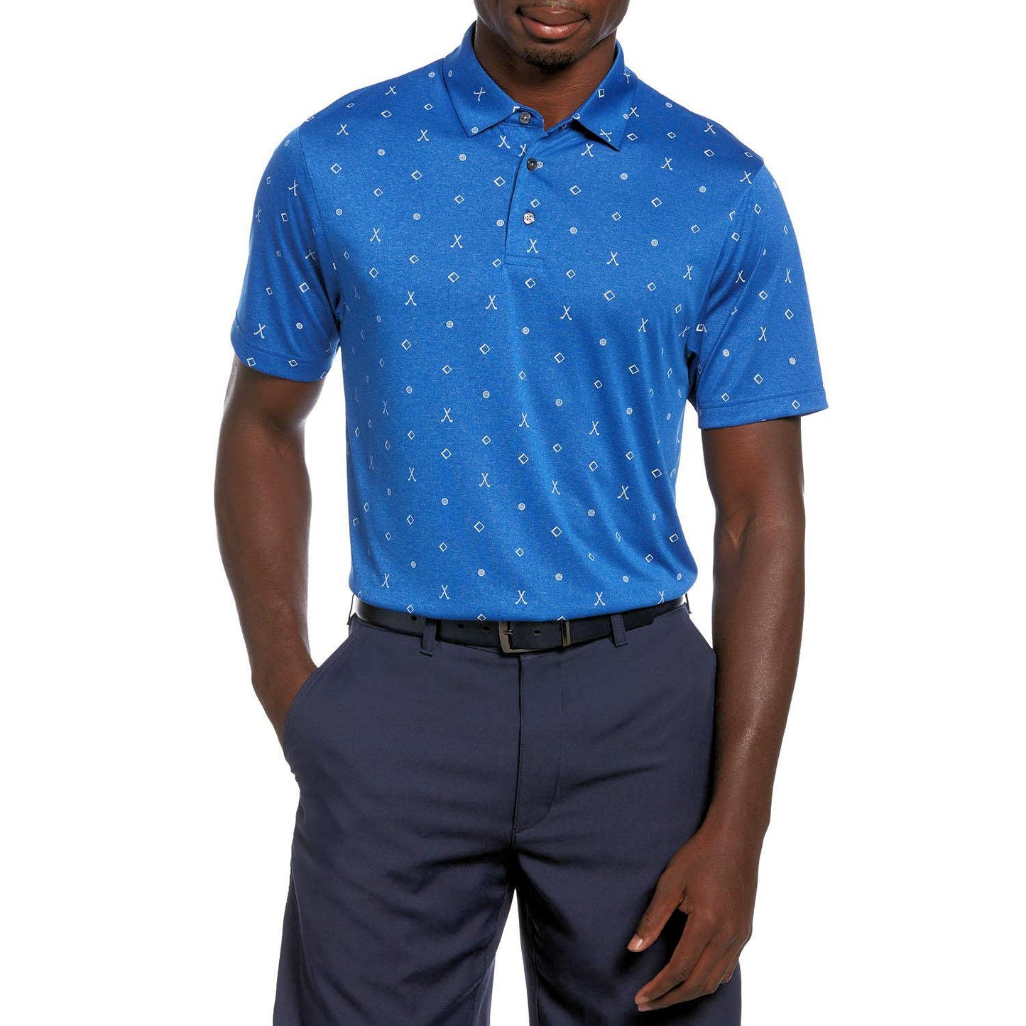 PGA Tour Men's Golf Polo Blue