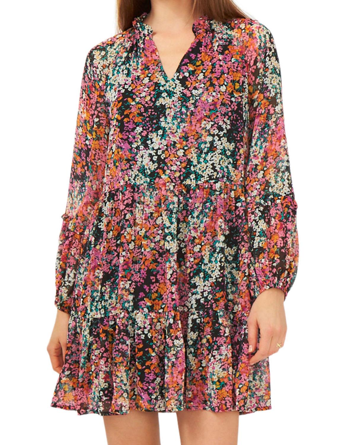 Vince Camuto Women's Lightweight Three Tier Mini Fashion Dress