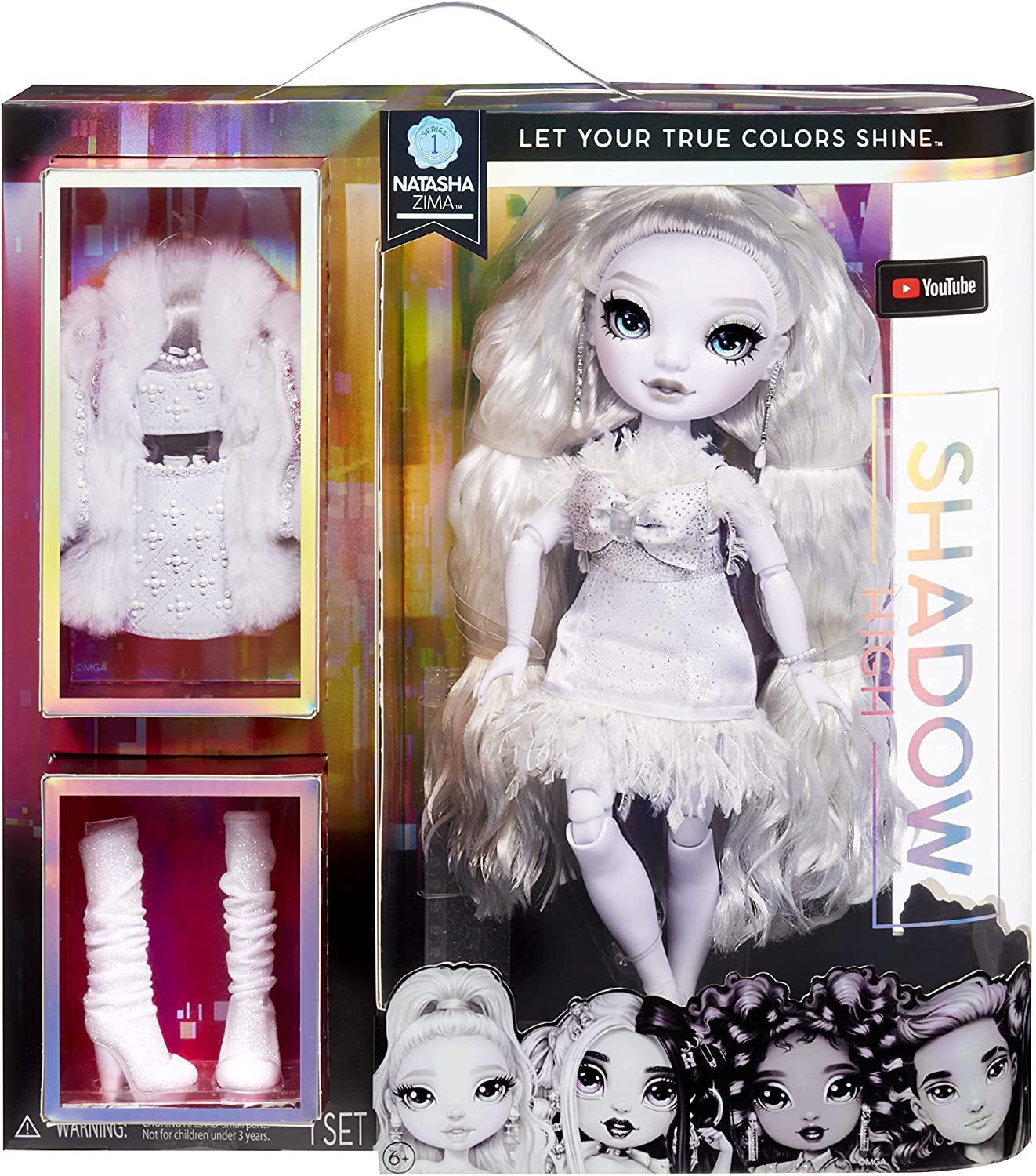 Rainbow High Shadow Series 1 Designer Outfits to Mix & Match with Accessories, Great Gift for Kids 6-12 Years Old and Collectors