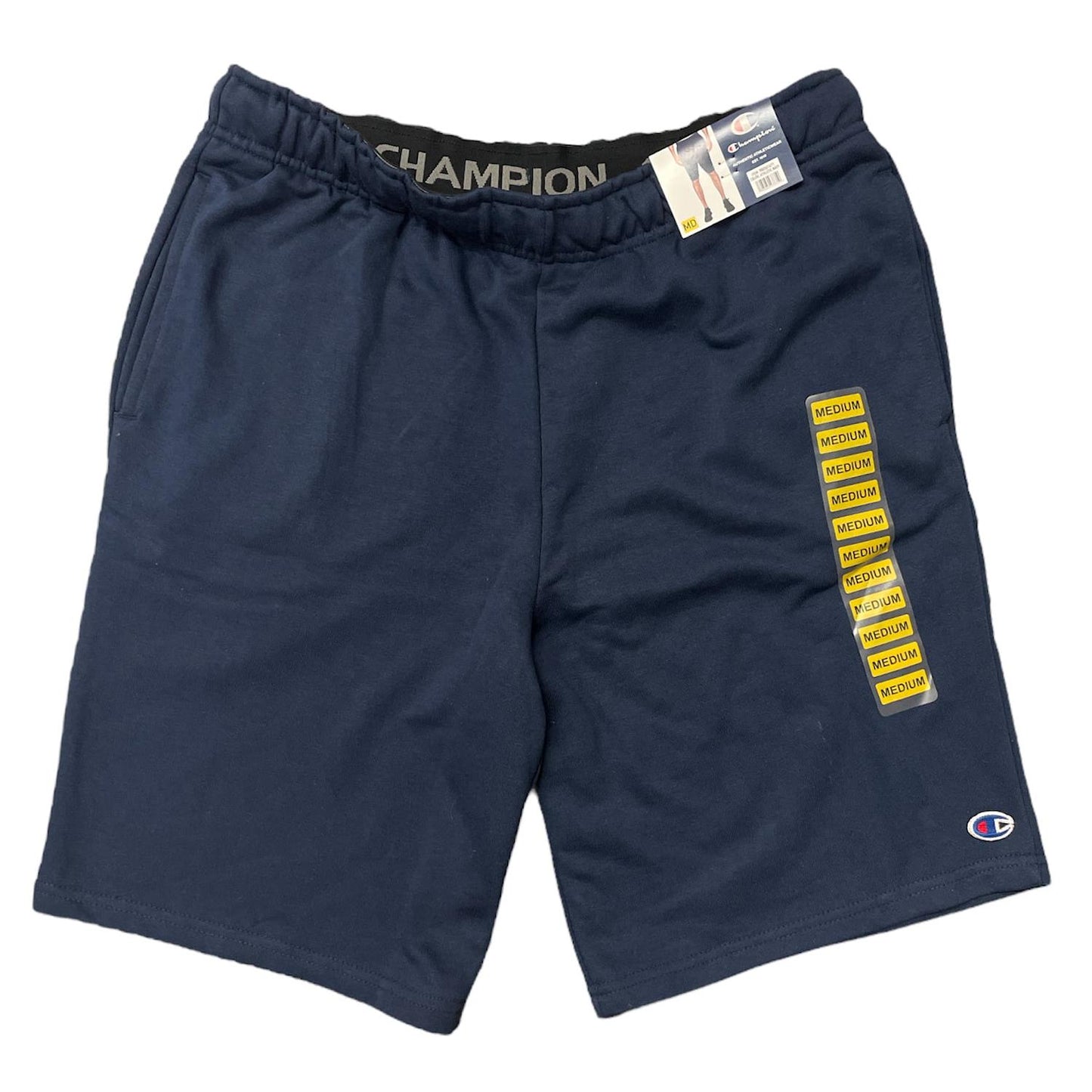 Champion Men's 10" Inseam French Terry Shorts w/ Drawstring Waist & Pockets