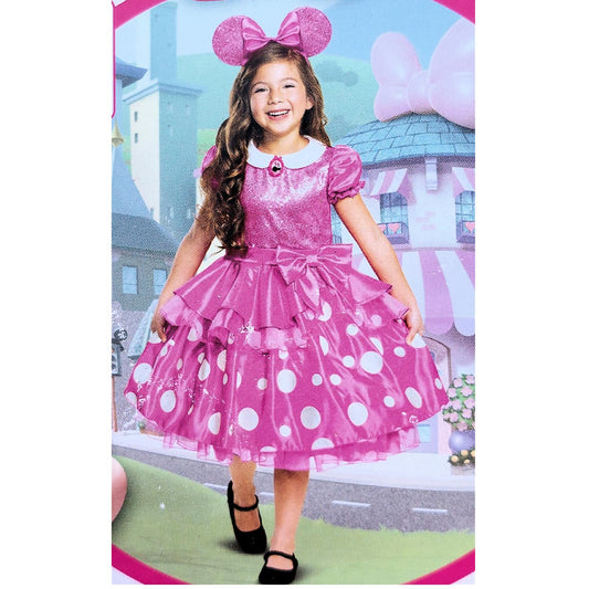 Disguise Girl's Disney Jr. Minnie Mouse Dress Pretend Play Costume Dress-Up