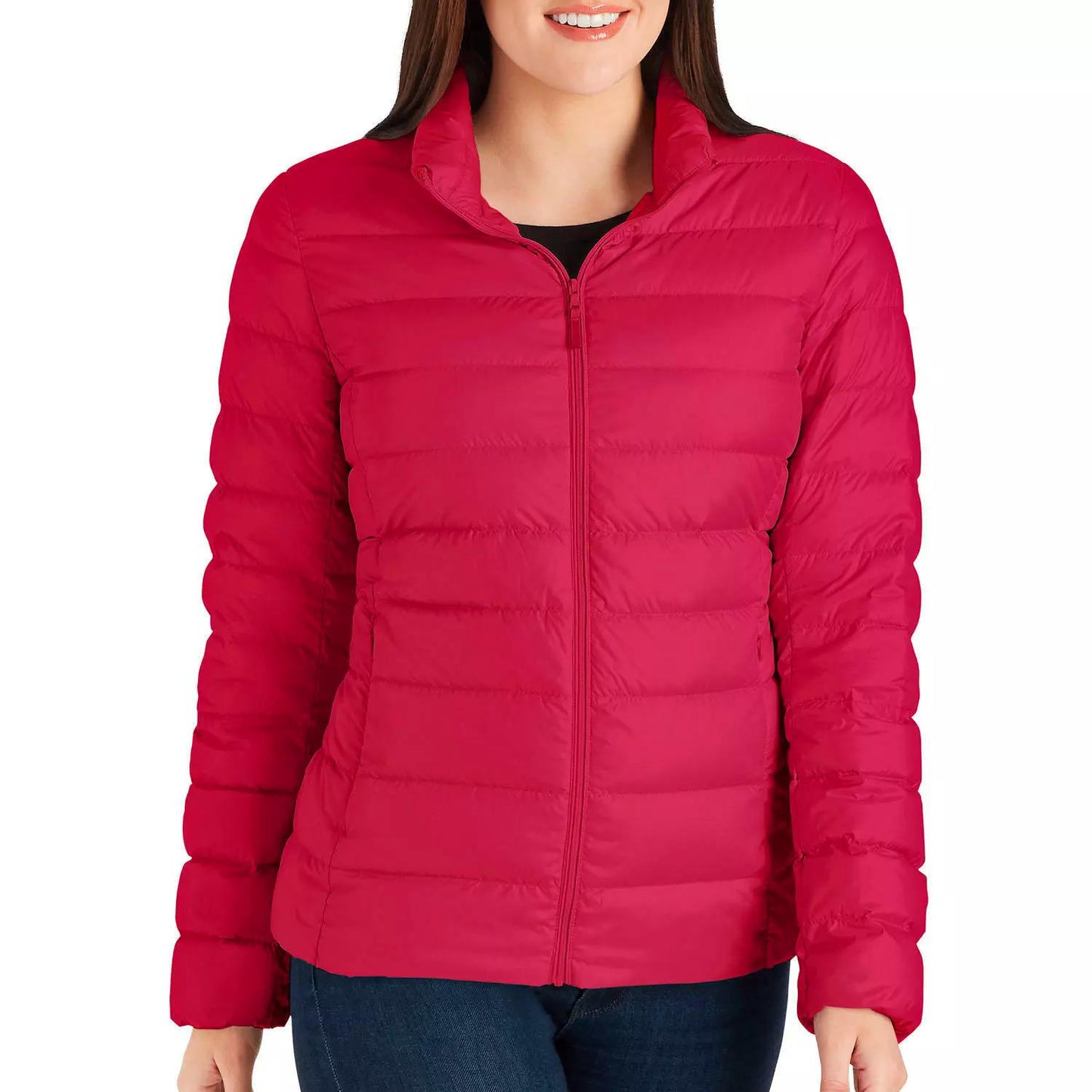 Member's Mark Women's Packable Down Jacket Scarlet Berry L