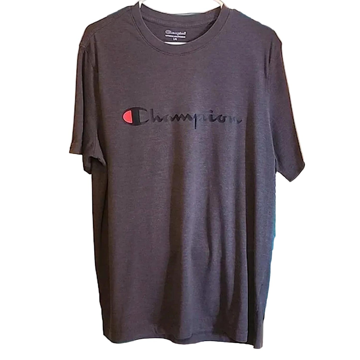 Champion Logo Men's Short Sleeve Graphic Print Crew Neck T-Shirt