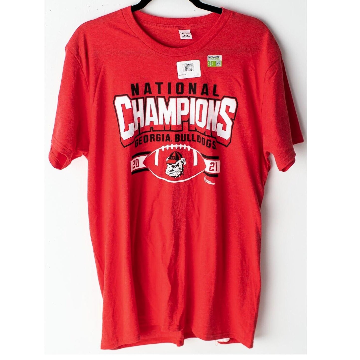 Georgia Bulldogs Football 2021 National Champions Red T-Shirt