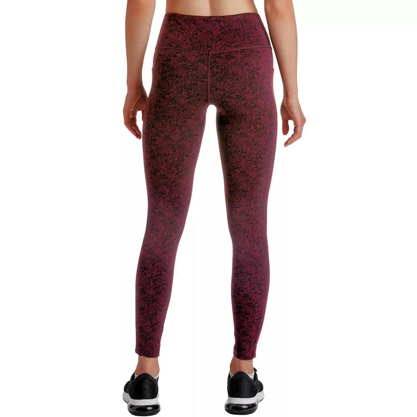 Member's Mark Women's High Rise Jacquard Textured Legging w/ Side Pockets Burgundy S