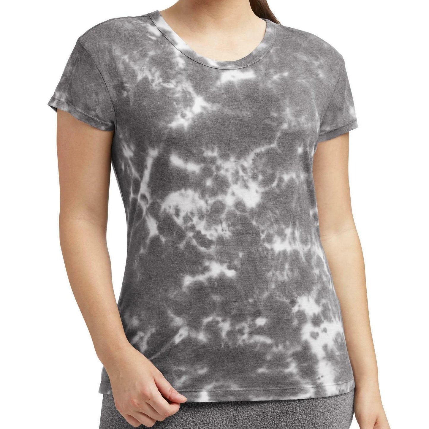 Member's Mark Women's Relaxed Fit Short Sleeve Luxe Tie Dye Tee T-Shirt