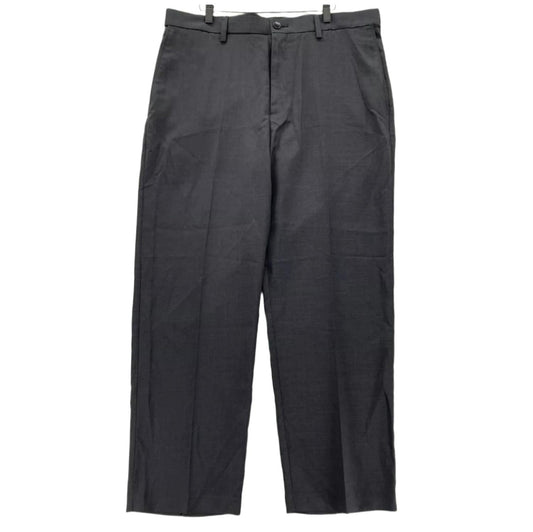 Savane Mens' Dress Pants Stretch Performance Permanent Crease Crosshatch Caviar 34x32