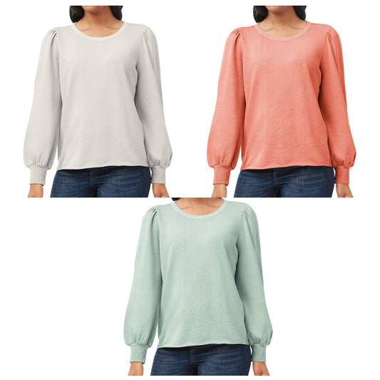 Member's Mark Women's French Terry Puff Sleeve Sweatshirt