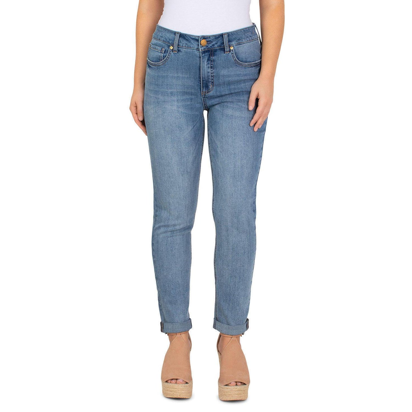 Seven7 Ladies Weekend Slim Fit Straight Leg Jeans