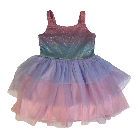 Zunie Girl Girl's Lilac Ombre Shimmer Special Occasion Dress (3T)