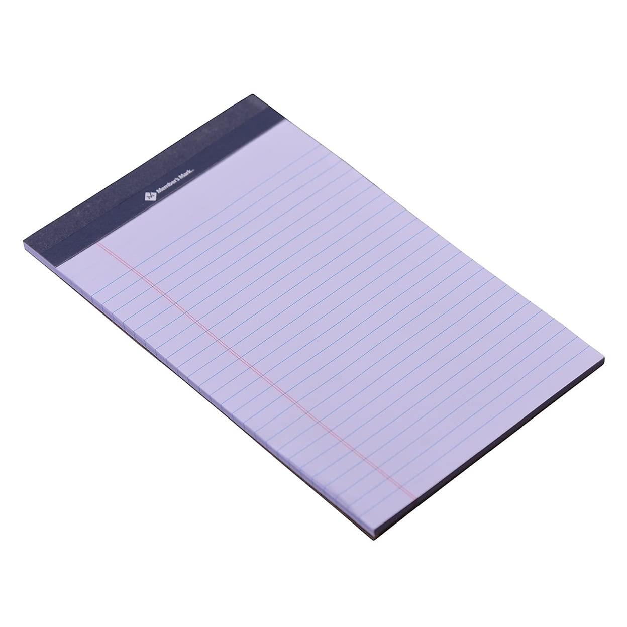 Member's Mark Narrow Ruled Lined Junior Writing Note Pad, 5 inch x 8 inch, White, (24 Pack of 50 pages)